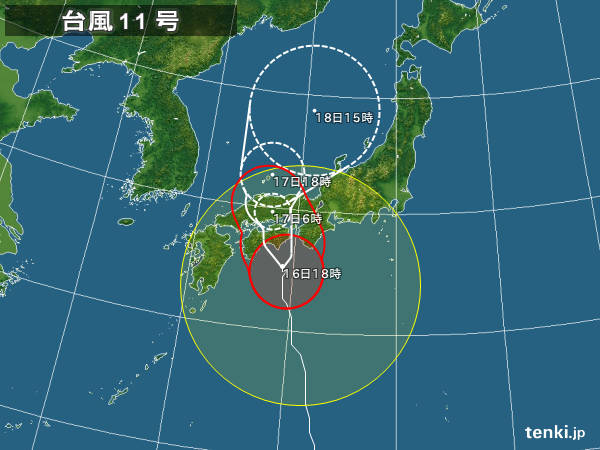 台風とDS3 SportChic